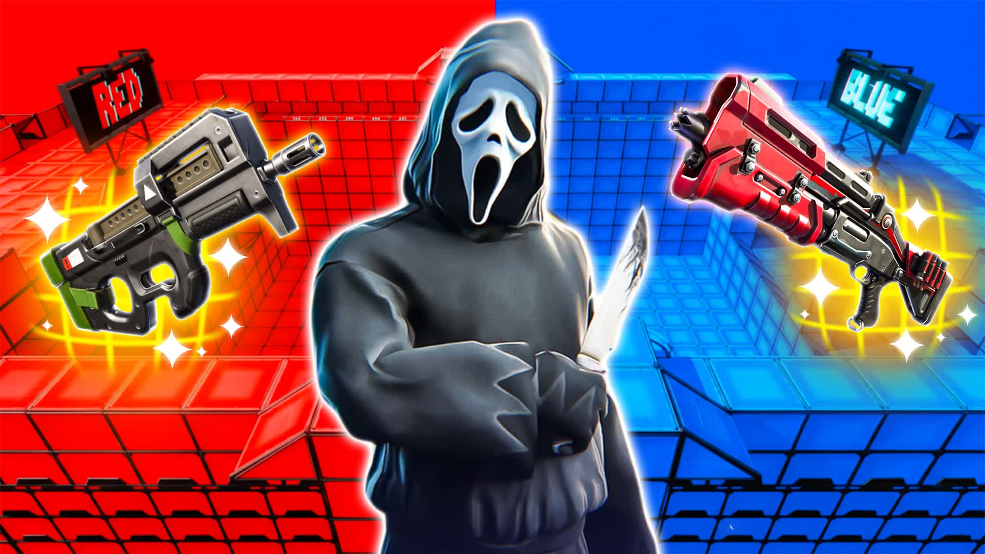ESCAPE THE HUNT3RS B10👹RED VS BLUE🔴🔵