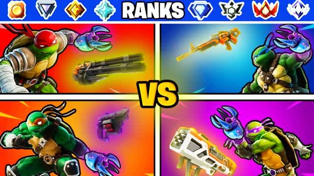 🔥TMNT RED VS PURPLE VS BLUE VS YELLOW💥