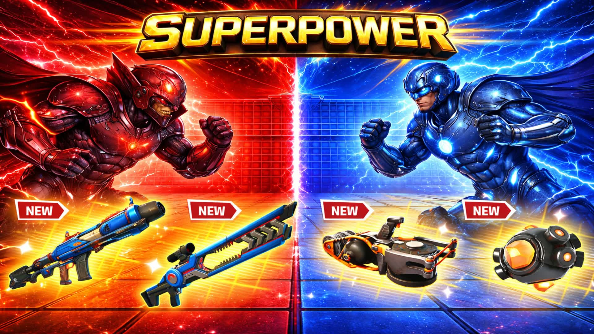 レッド vs ブルー🔴🔵スーパーパワー🔥