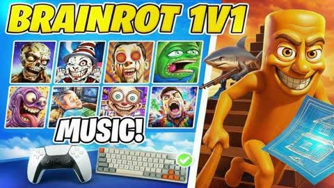 ⭐ BEST 1V1 BUILD FIGHTS [BRAINROT👽]