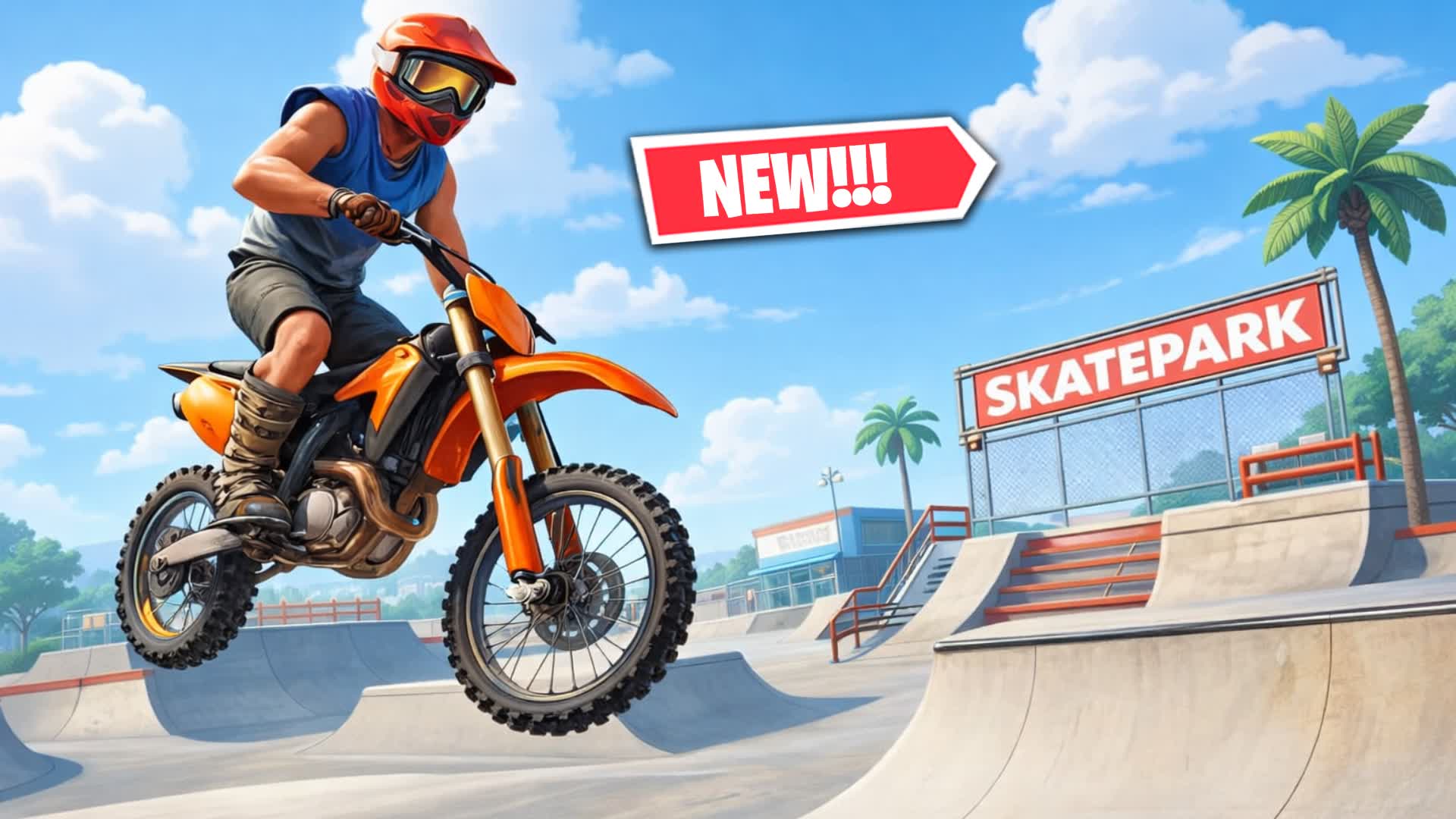 DIRT BIKE MOTO X 🏍️SKATEPARK
