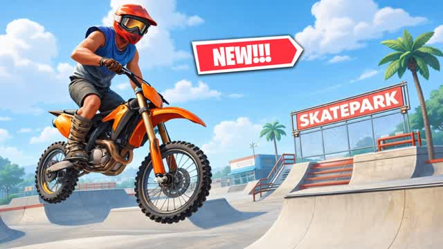 DIRT BIKE MOTO X 🏍️SKATEPARK