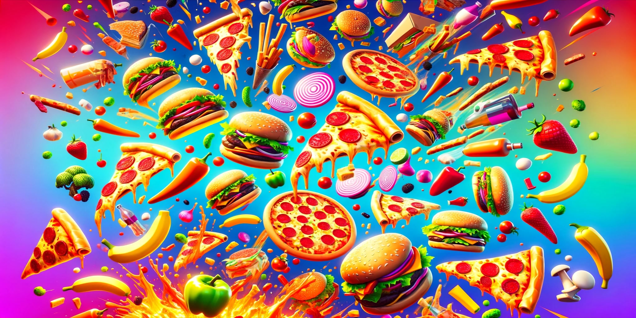 🍔🧀 BURGER VS PIZZA 🔥🍕
