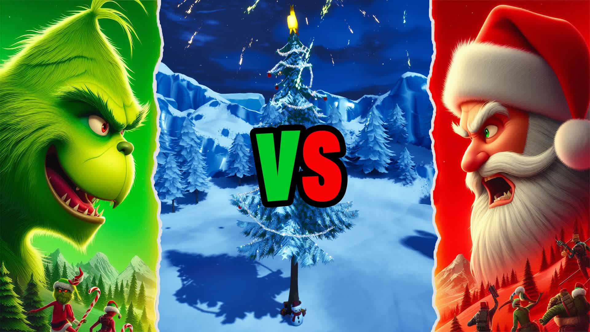  GRINCH VS SANTA Save The Christmas 8685 8763 3174 Ghettoinc 