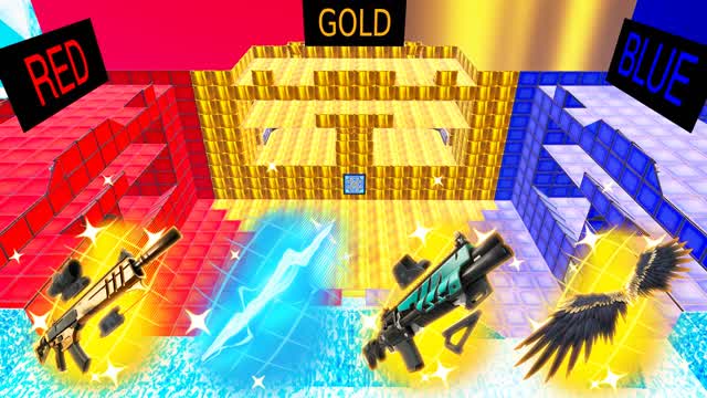 🔴RED VS BLUE VS 💎DIAMOND V GOLD🏆 TDM