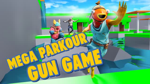 😱MEGA PARKOUR GUN GAME😱