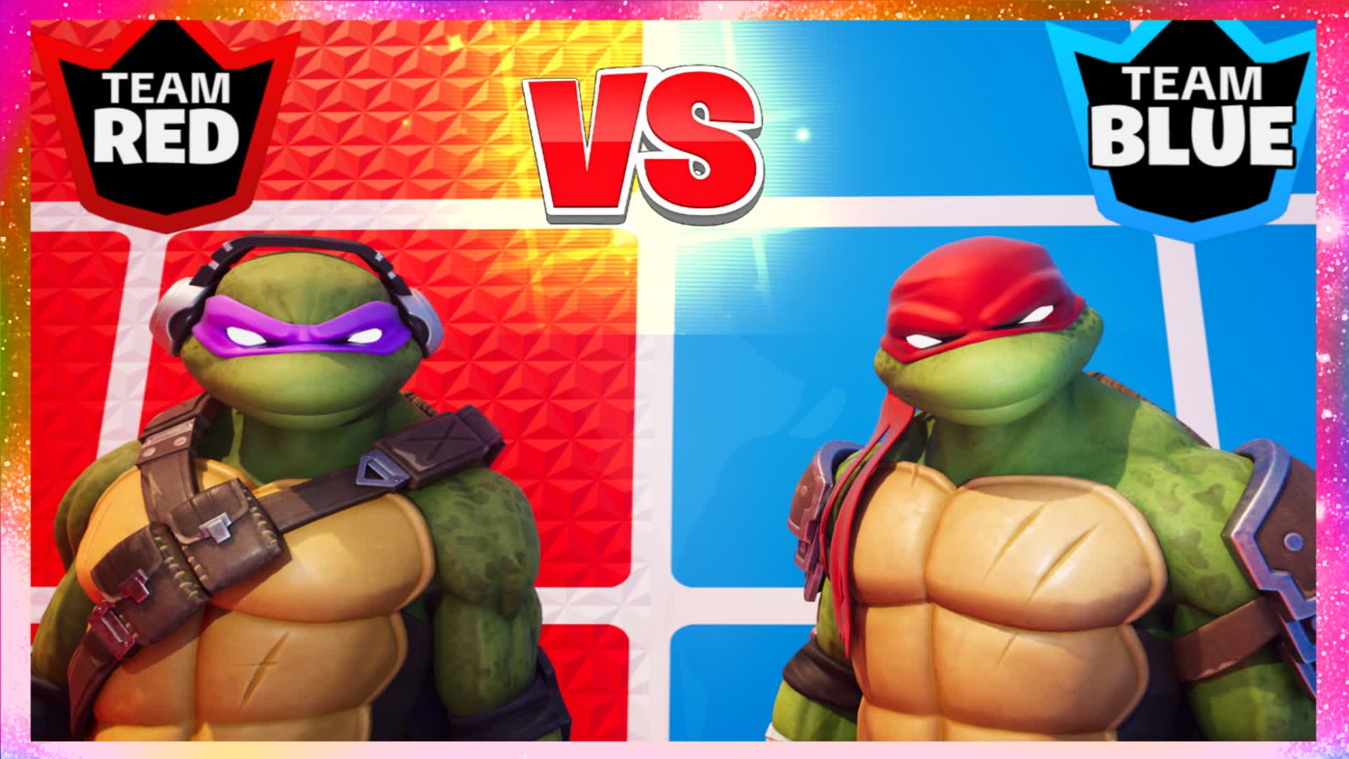 TMNT  RED VS BLUE 🔴🔵 CRAZY PVP