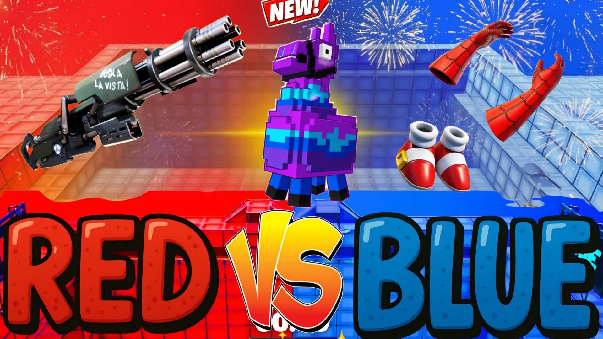 FIGHTING RED VS BLUE — Fortnite island 2785-3662-2538 by 2v2play