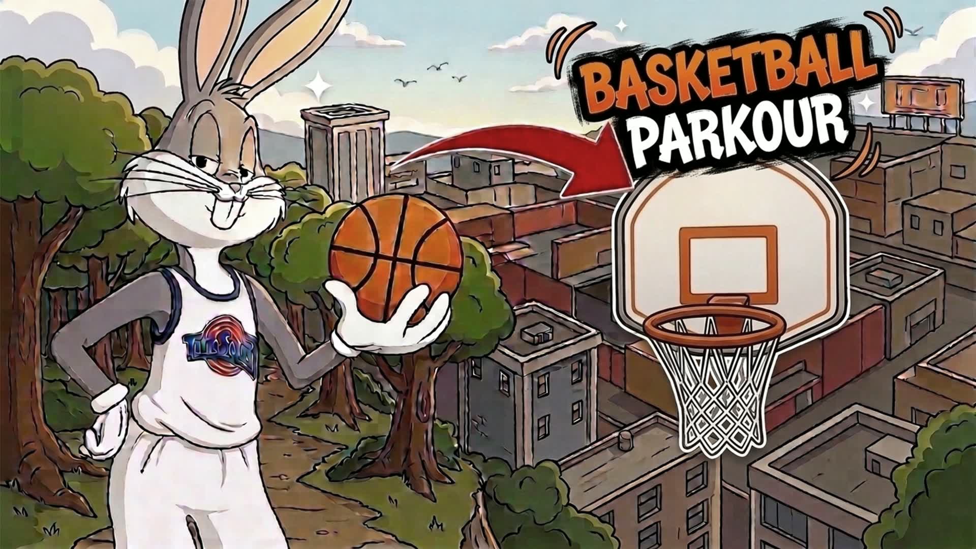 バスケットボールパルクール🏀(40レベル)🏀