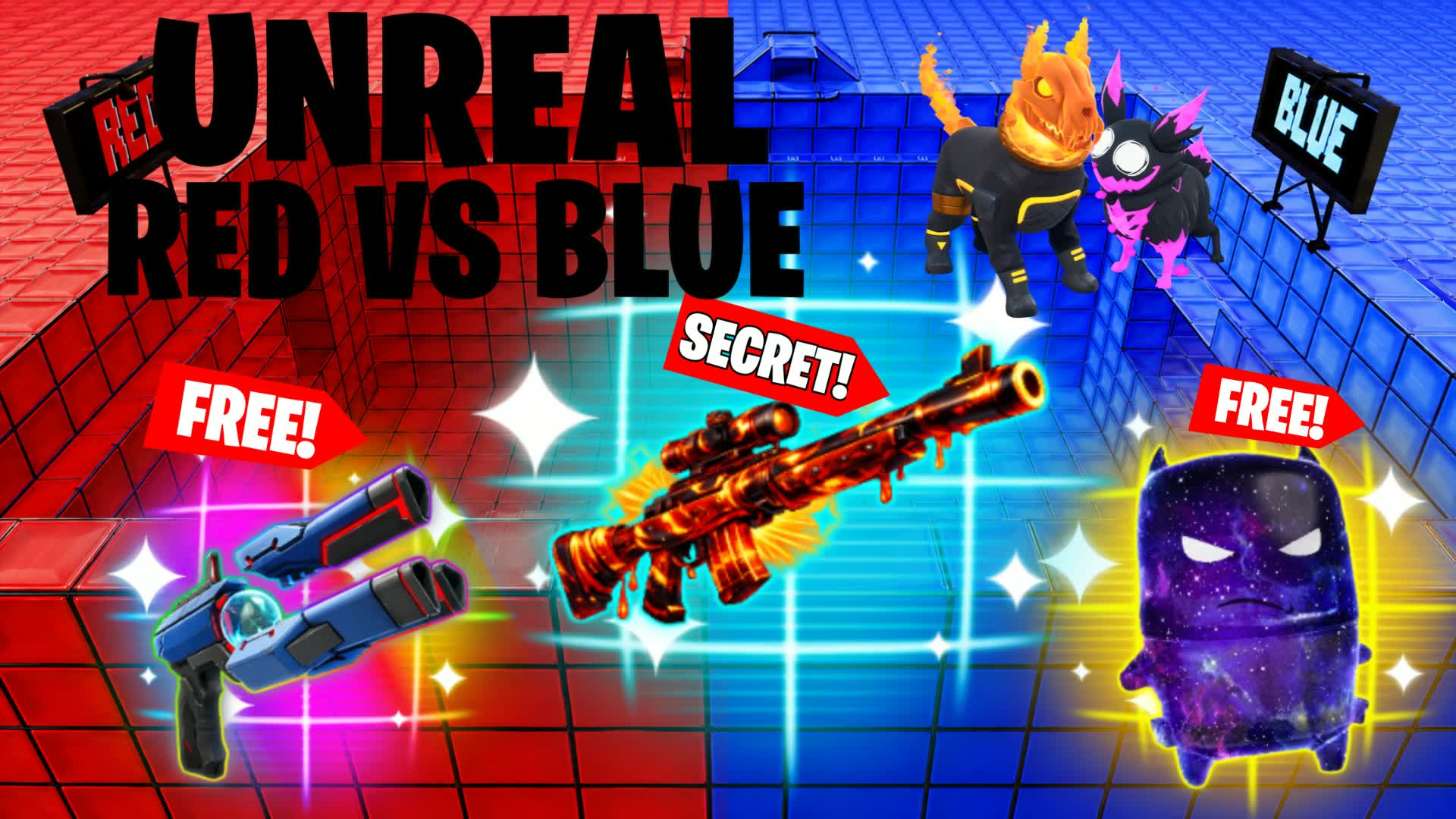 UNREAL RED VS BLUE FFA
