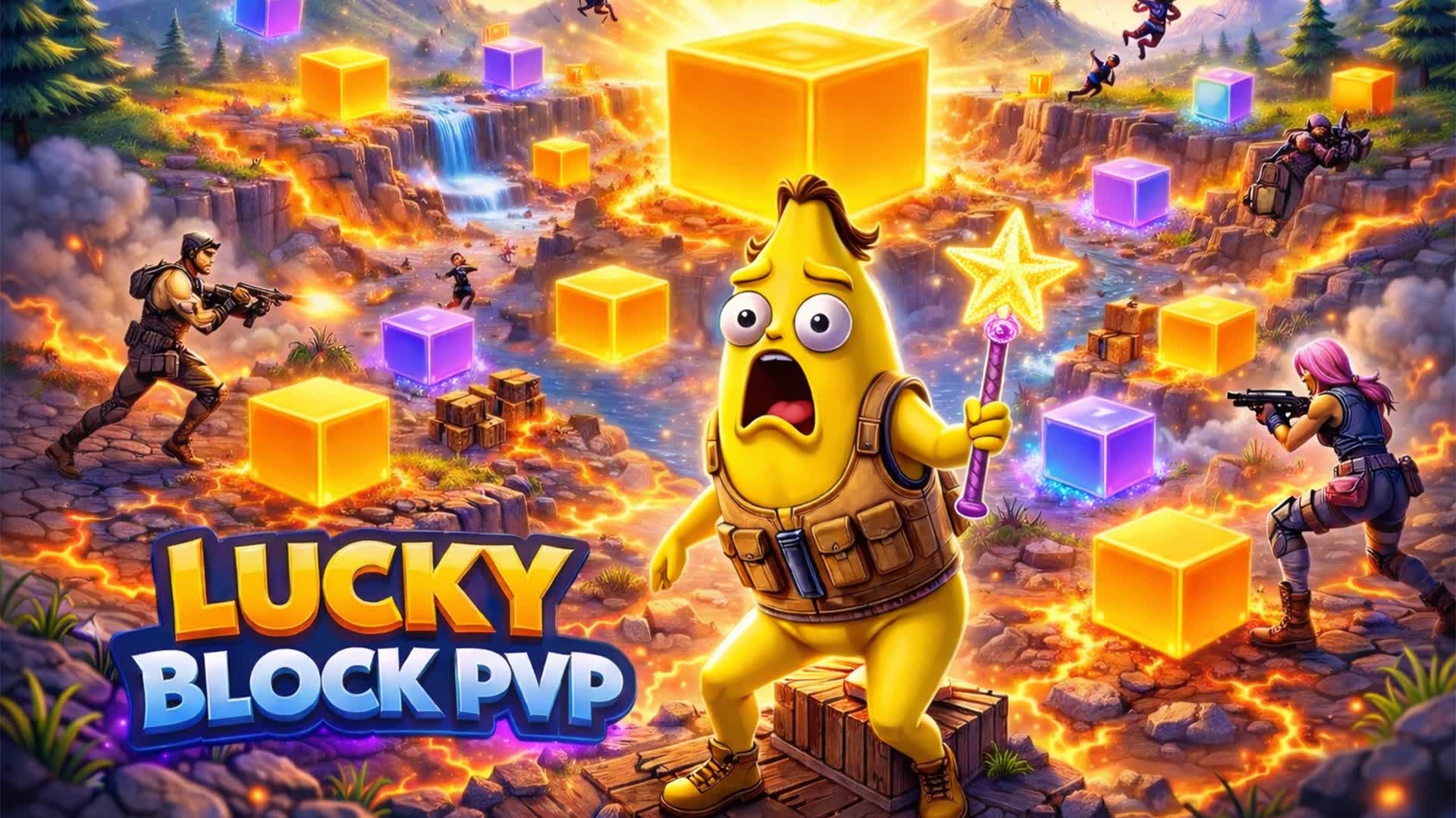 LUCKY BLOCK PVP - ALL GUNS 🍀