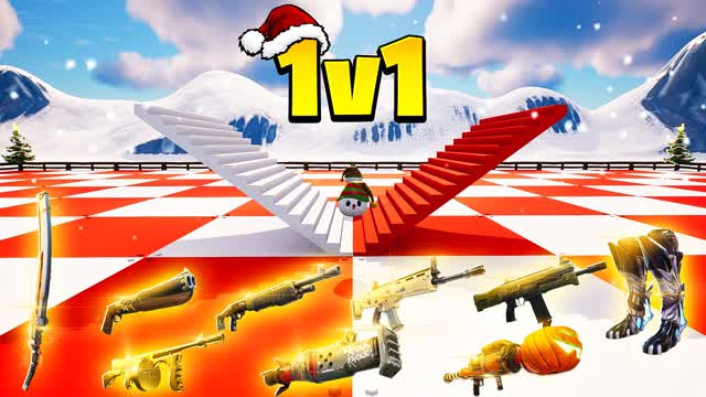 🎅CHRISTMAS 1V1 - ALL GUNS!🎄