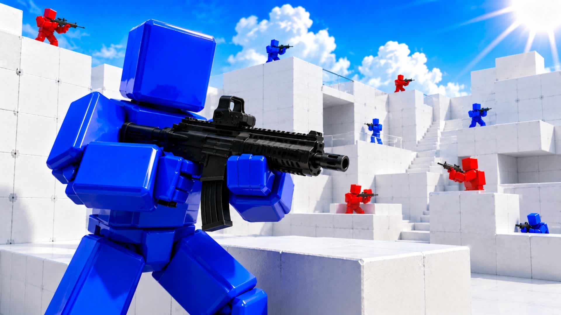 MEGA RIVALS RED VS BLUE 🔴🔵NEVER ENDING