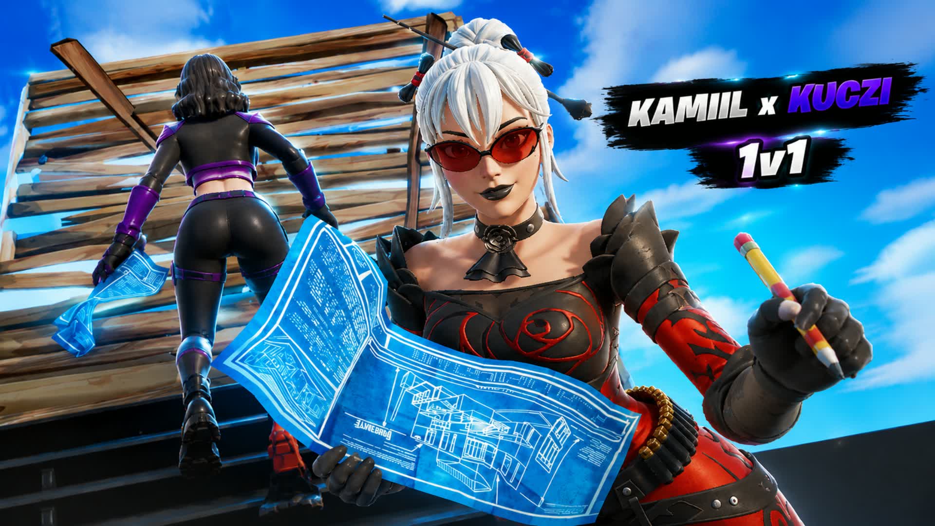 1V1 BUILD FIGHTS [Kamiil X Kuczi]