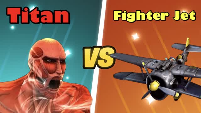 Titan VS Fighter Jet