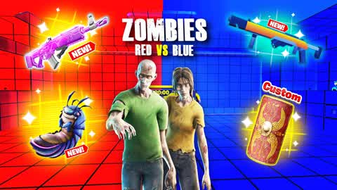 ZOMBIE RED Vs BLUE🧟🔴🔵
