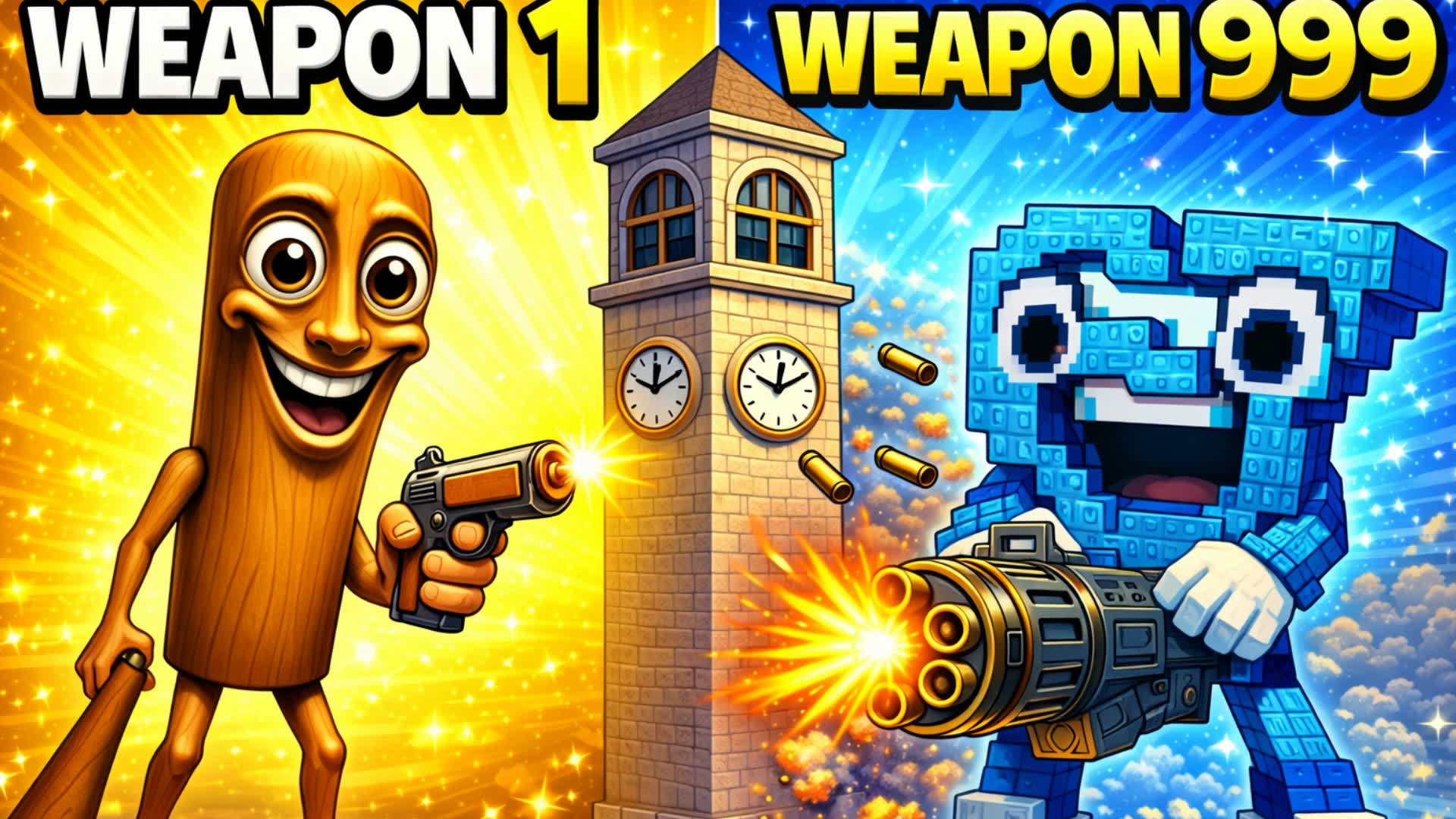 😎 GUN GAME 🔫ONE SHOT CITY BRAINROT🎯