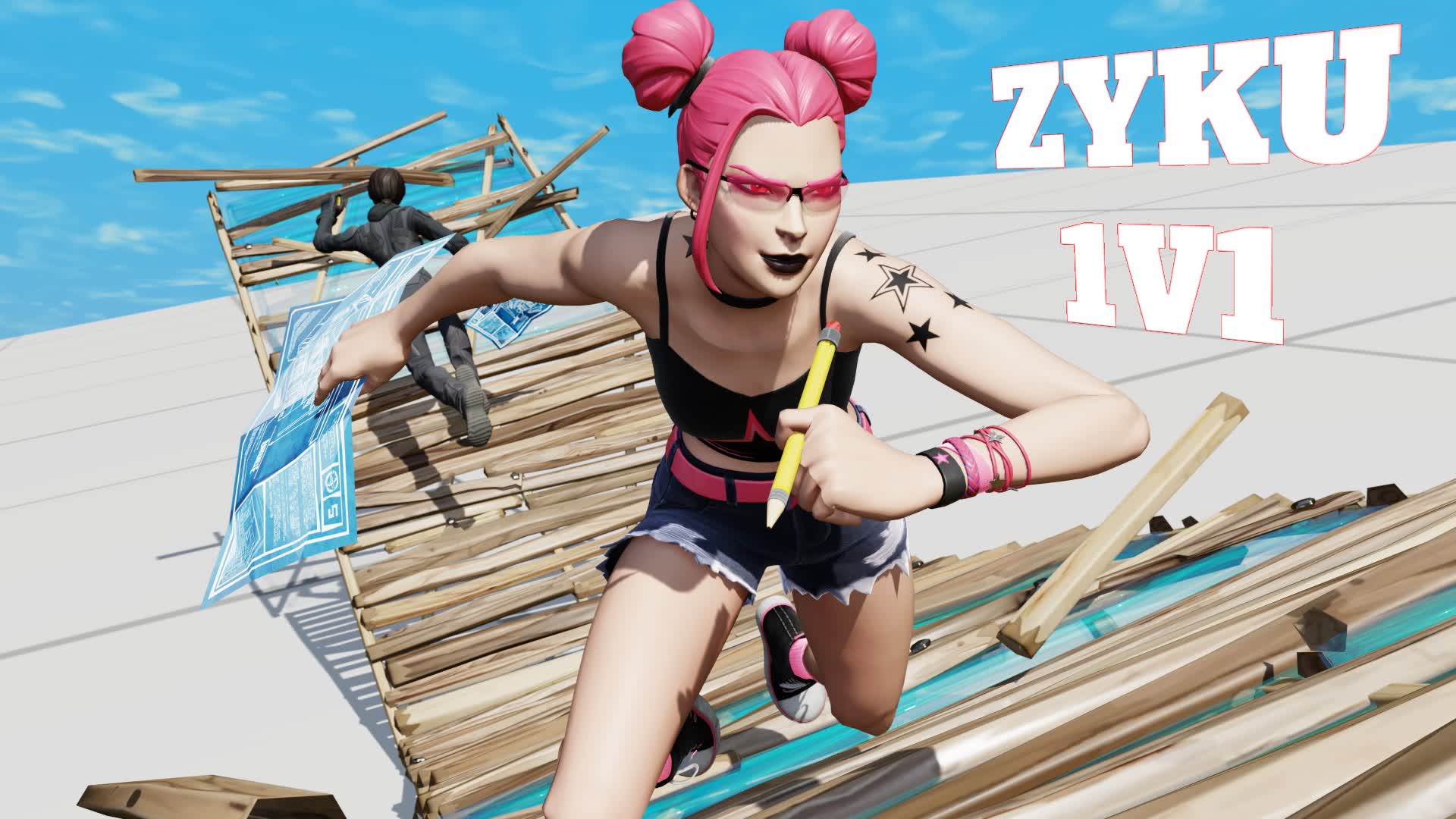 ZYKU 1V1 BUILD FIGHT! (200 PUMPS)
