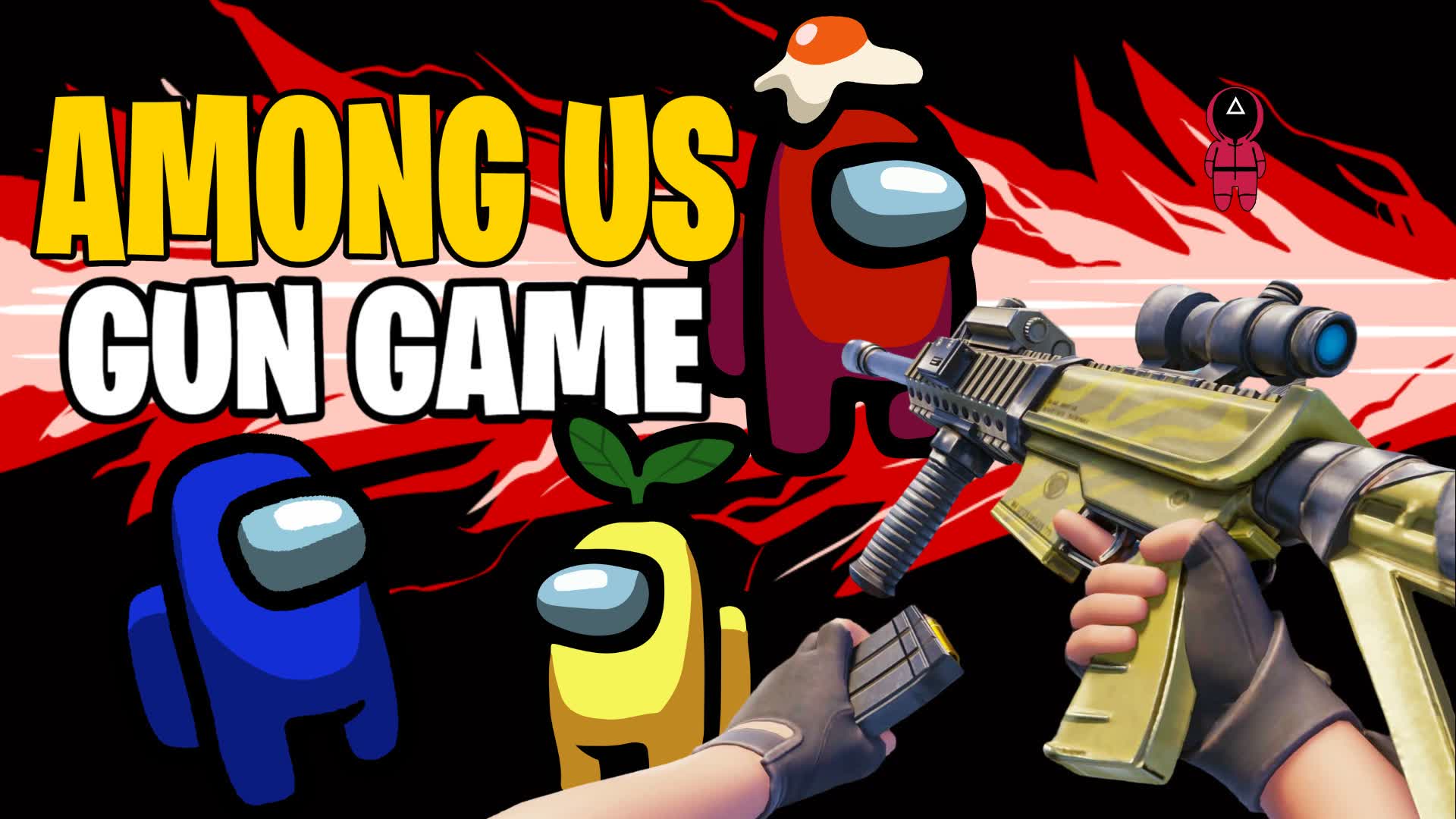 AMONG US ⭐ガンゲーム FPS🔫ワンショット🎯