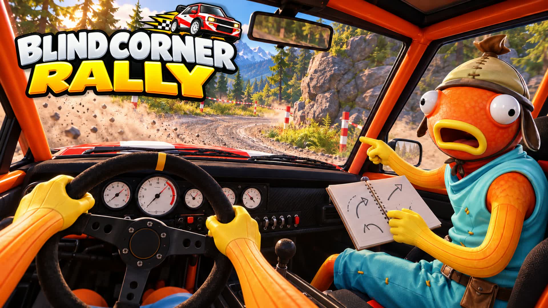 Blind Corner Rally 🚗🏁 - Fortnite island 5232-8090-0956 by alexuefn1