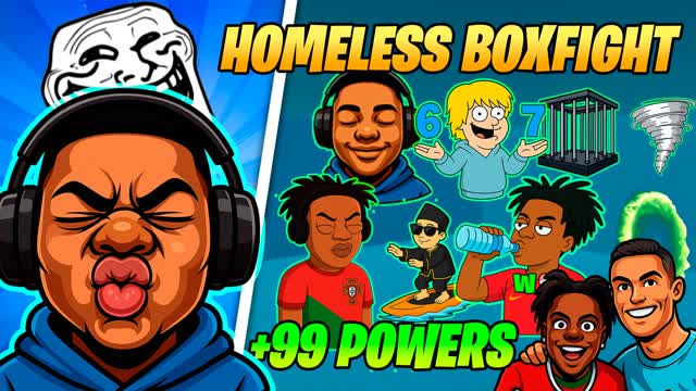 😂HOMELESS BOXFIGHTS  📦BOX PVP