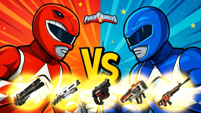 POWER RANGERS đŽđ” RED - BLUE