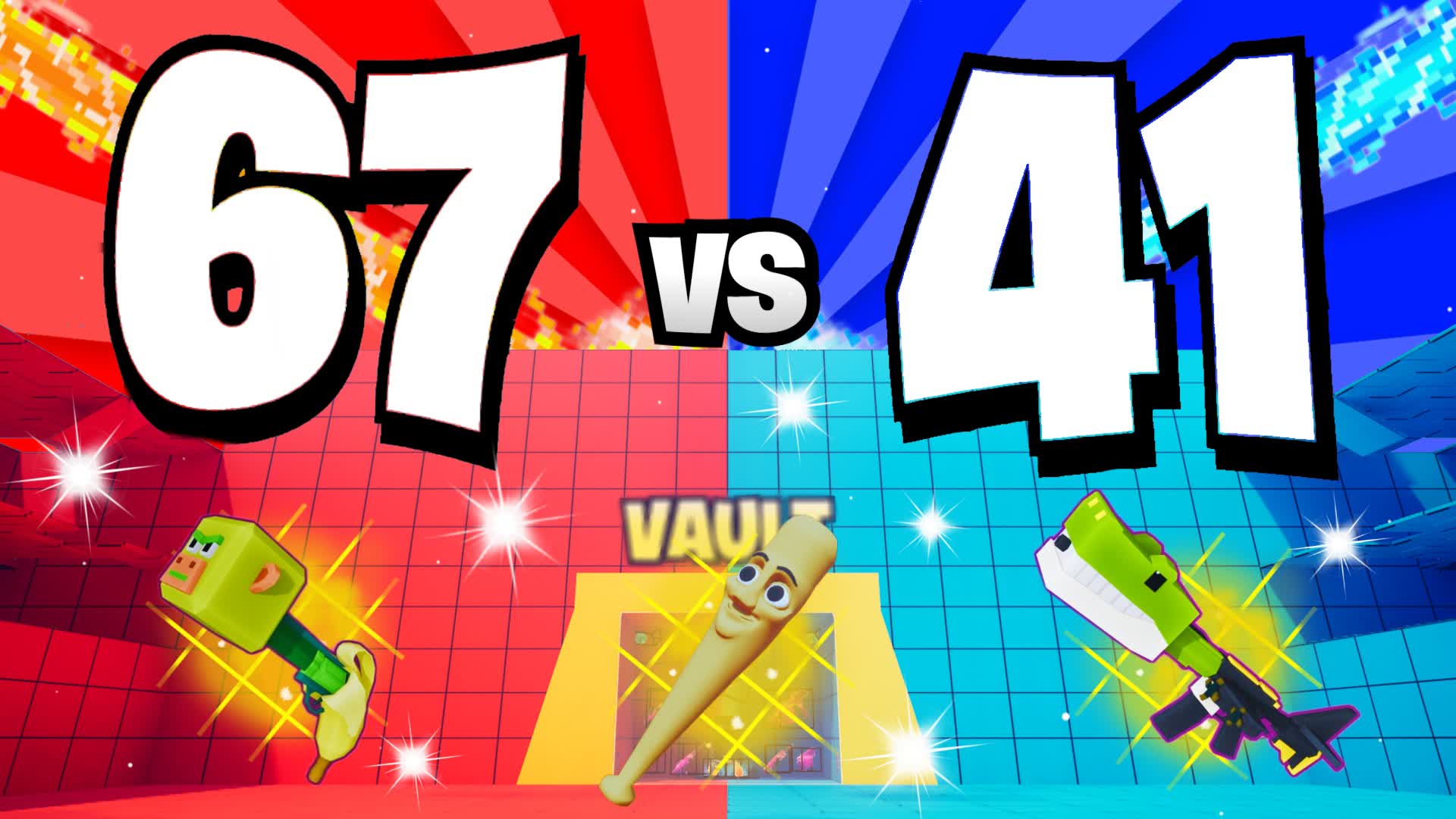 67 VS 41⭐[RED VS BLUE]