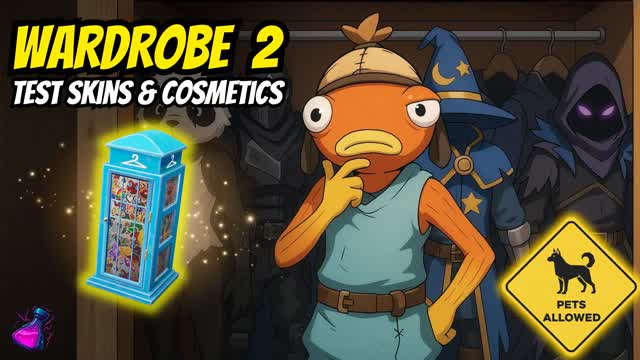 WARDROBE 2 👕 TEST SKINS, OUTFIT, LOCKER