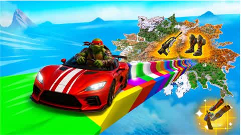 🐢TMNT 🚗MEGA RAMP CARS GAMES