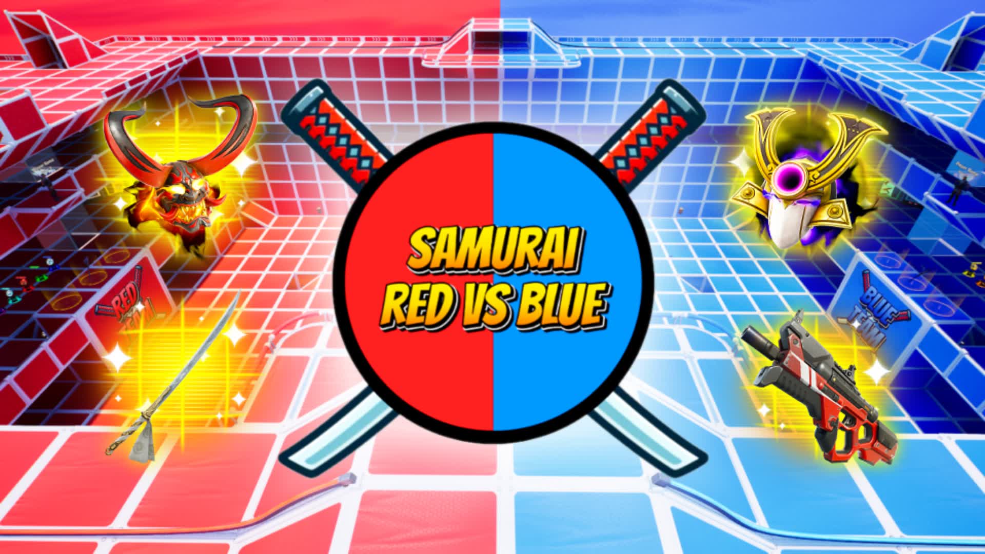 SAMURAI RED VS BLUE 🔴🔵