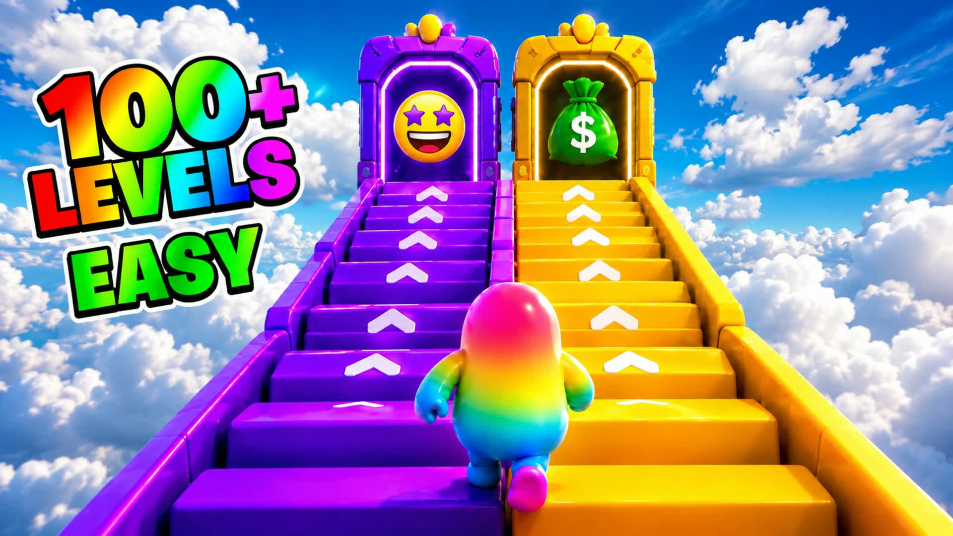 🌈EASY PARKOUR 100+