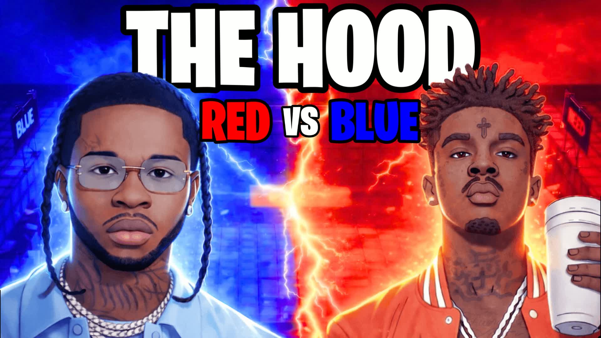 The Hood Red Vs Blue🔴🔵