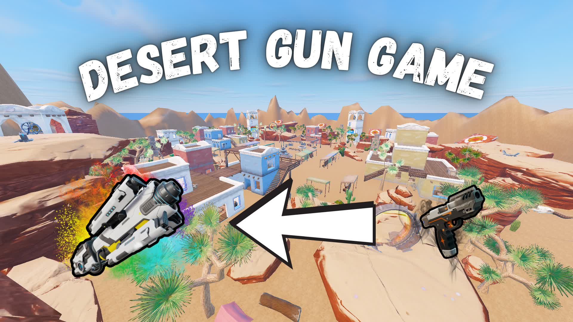 🌵DESERT GUN GAME🔫ONE SHOT DRIVE🎯