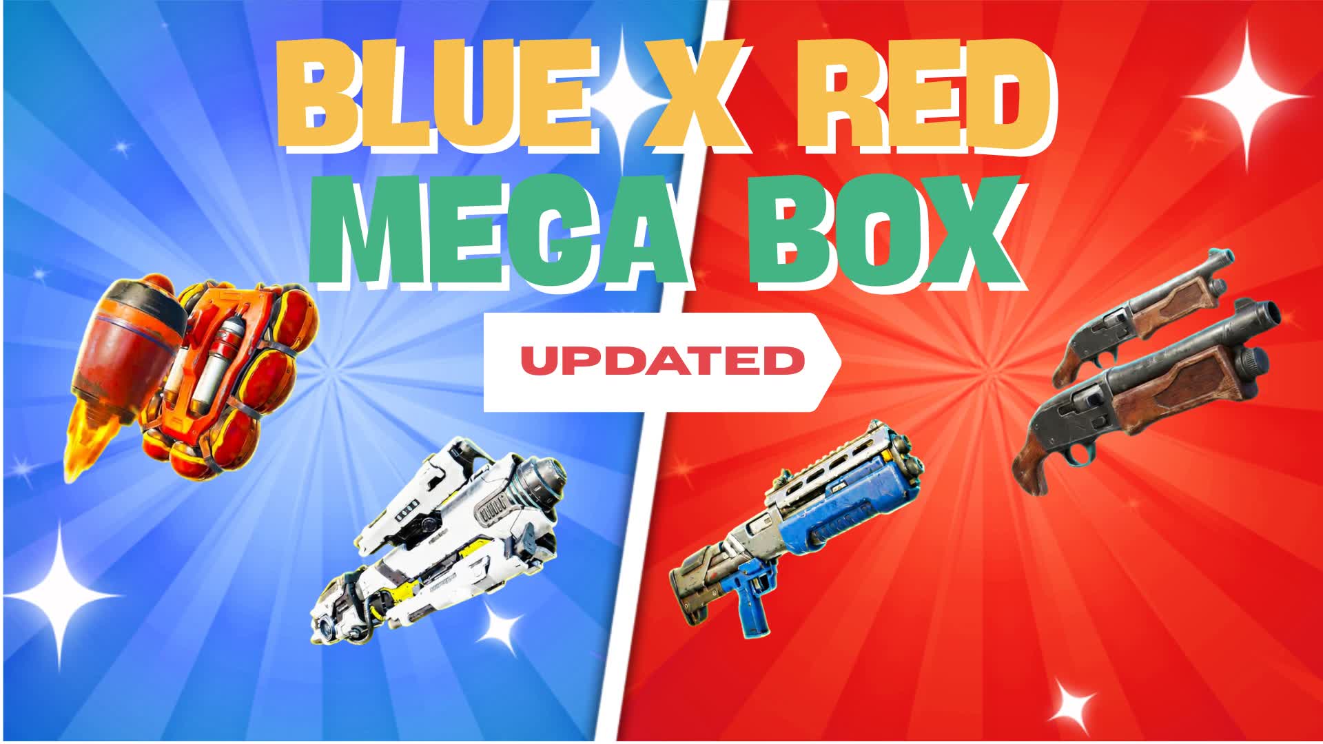 🔴Red x Blue🔵 - Mega Box🔥
