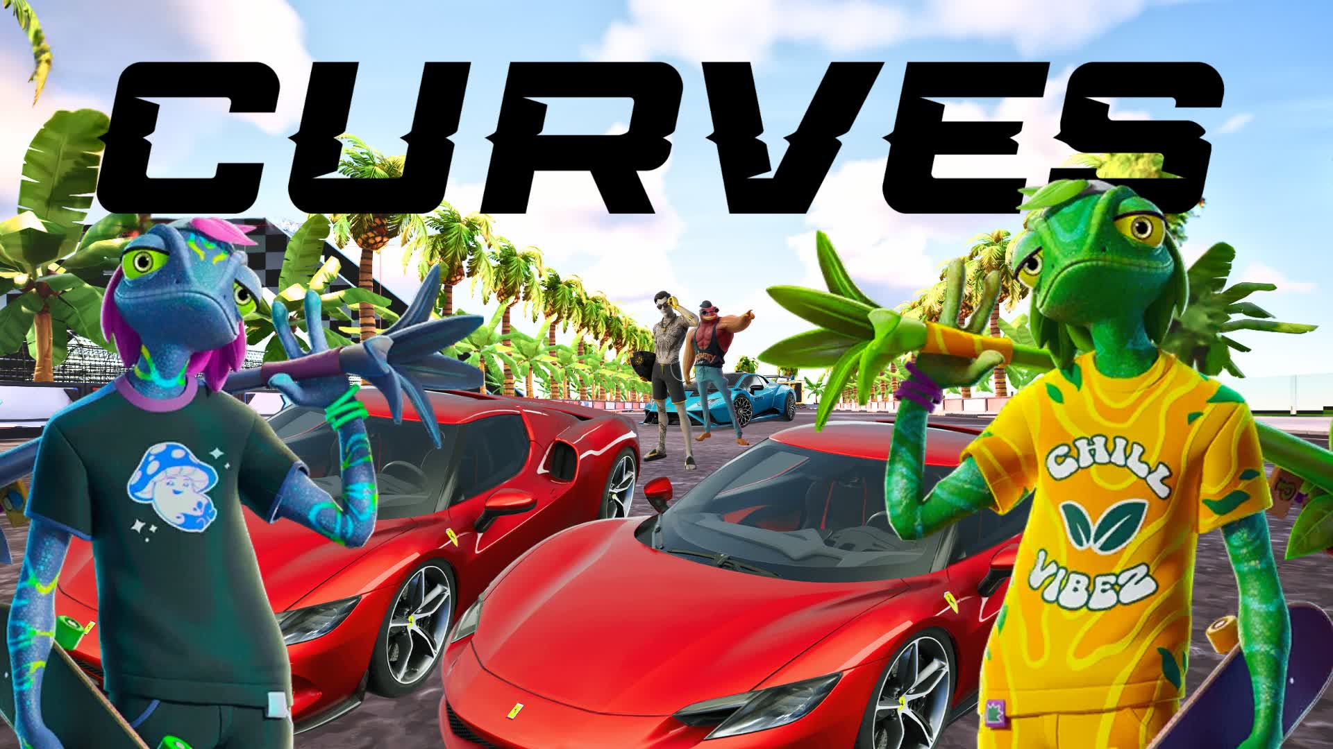 フォートナイト CURVES - ロケット VS 車 9640-3641-5999 by blackoutx