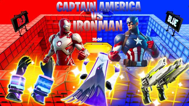 SUPER RED VS BLUE SUPERHEROES