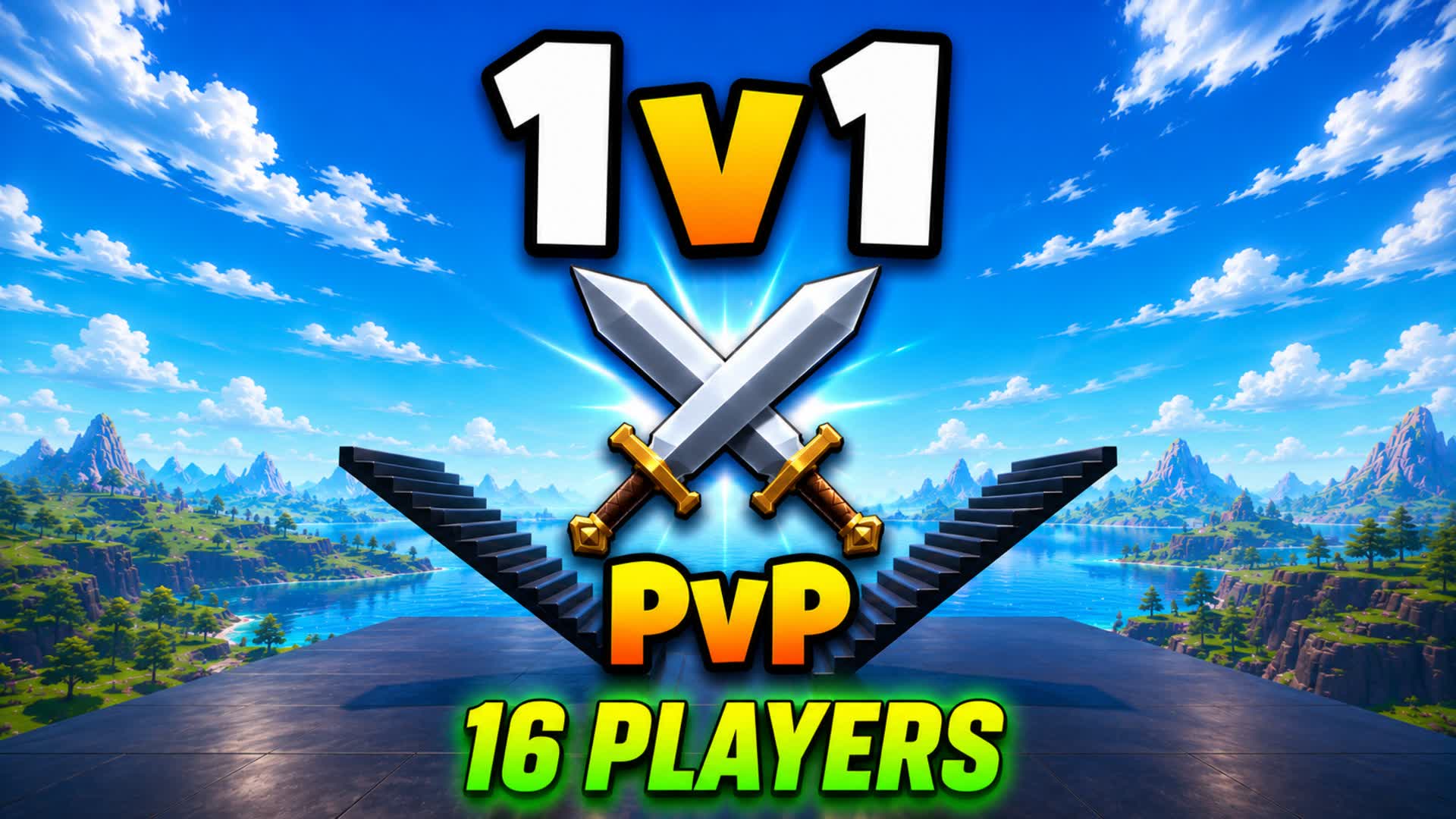 1v1 Freebuild PvP 16 players