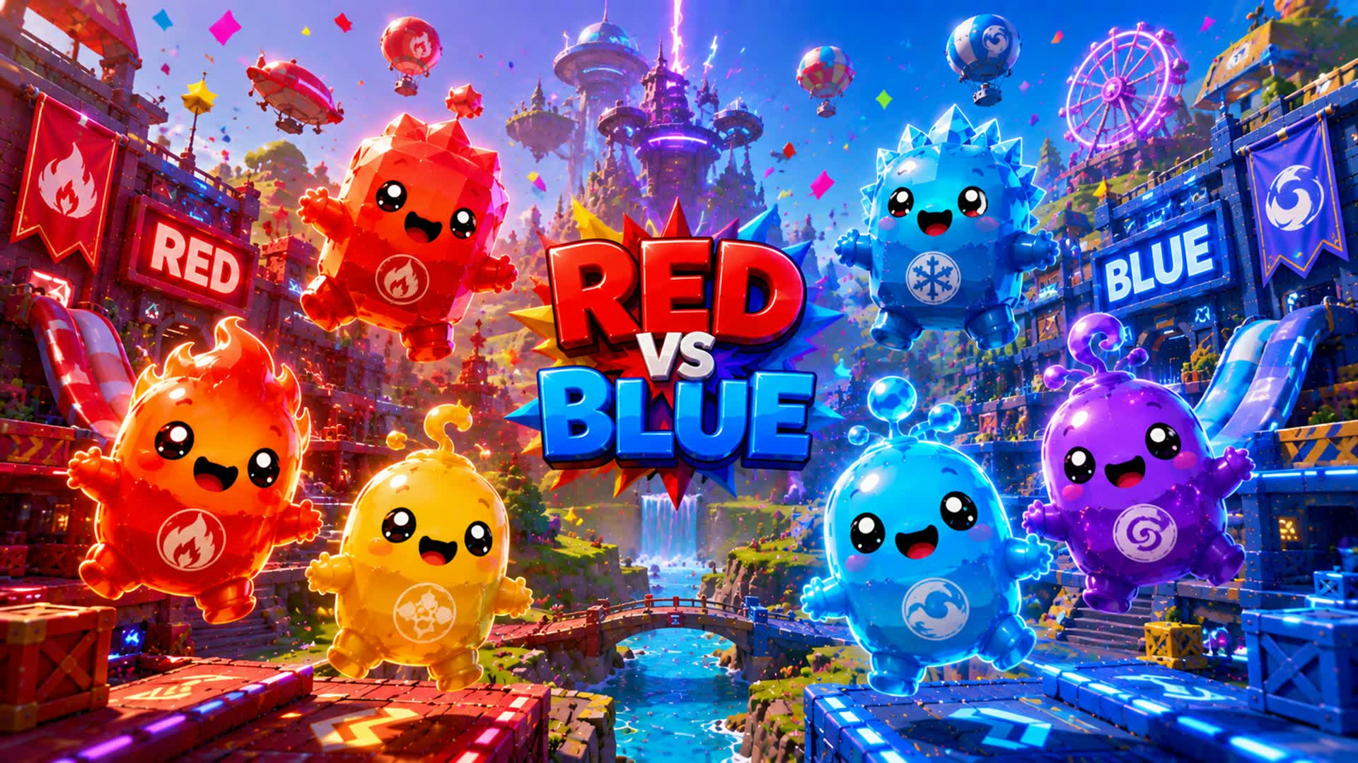 🌟 RED vs 🔴 BLUE Battle Zone 🏆