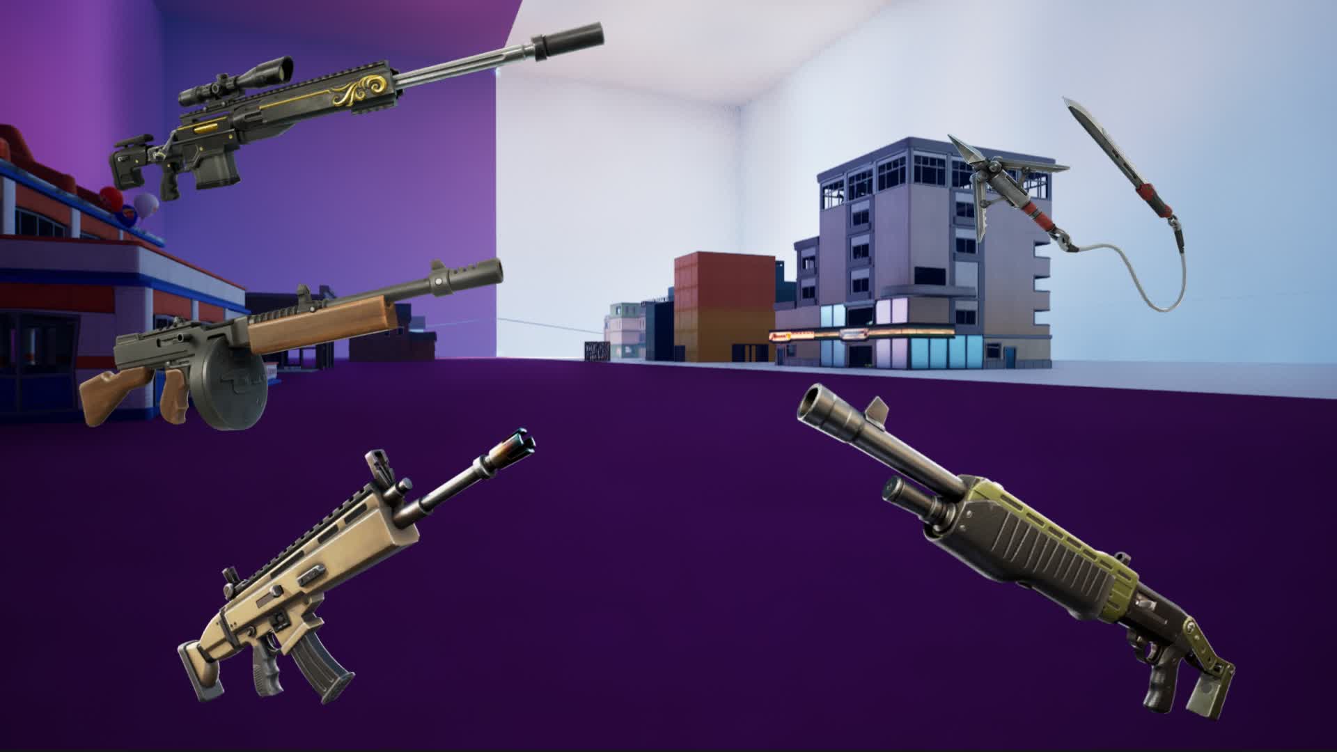 Purple Vs White Any Weapons