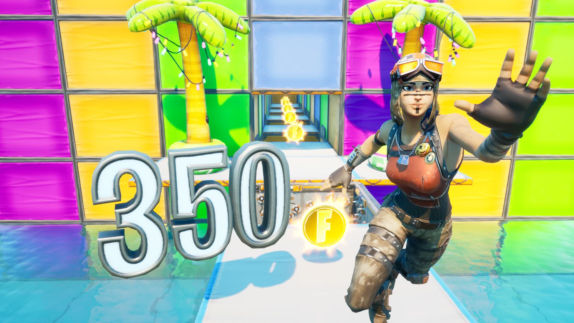  350 LEVEL EASY DEATHRUN 1305 4350 7377 By Aeroh Fortnite Creative 