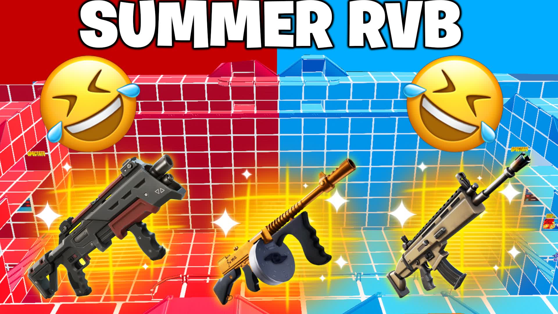 SUMMER 🌴RED VS BLUE 🔴🔵 (EVERY GUN)