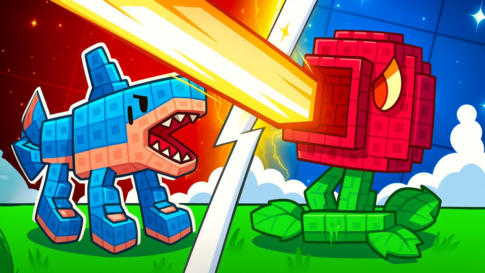 BRAINROT VS PLANT RED VS BLUE 🔴🔵