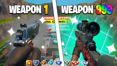 ⭐️CRAZY RANKED GUN GAME🔫FIRST PERSON🎯