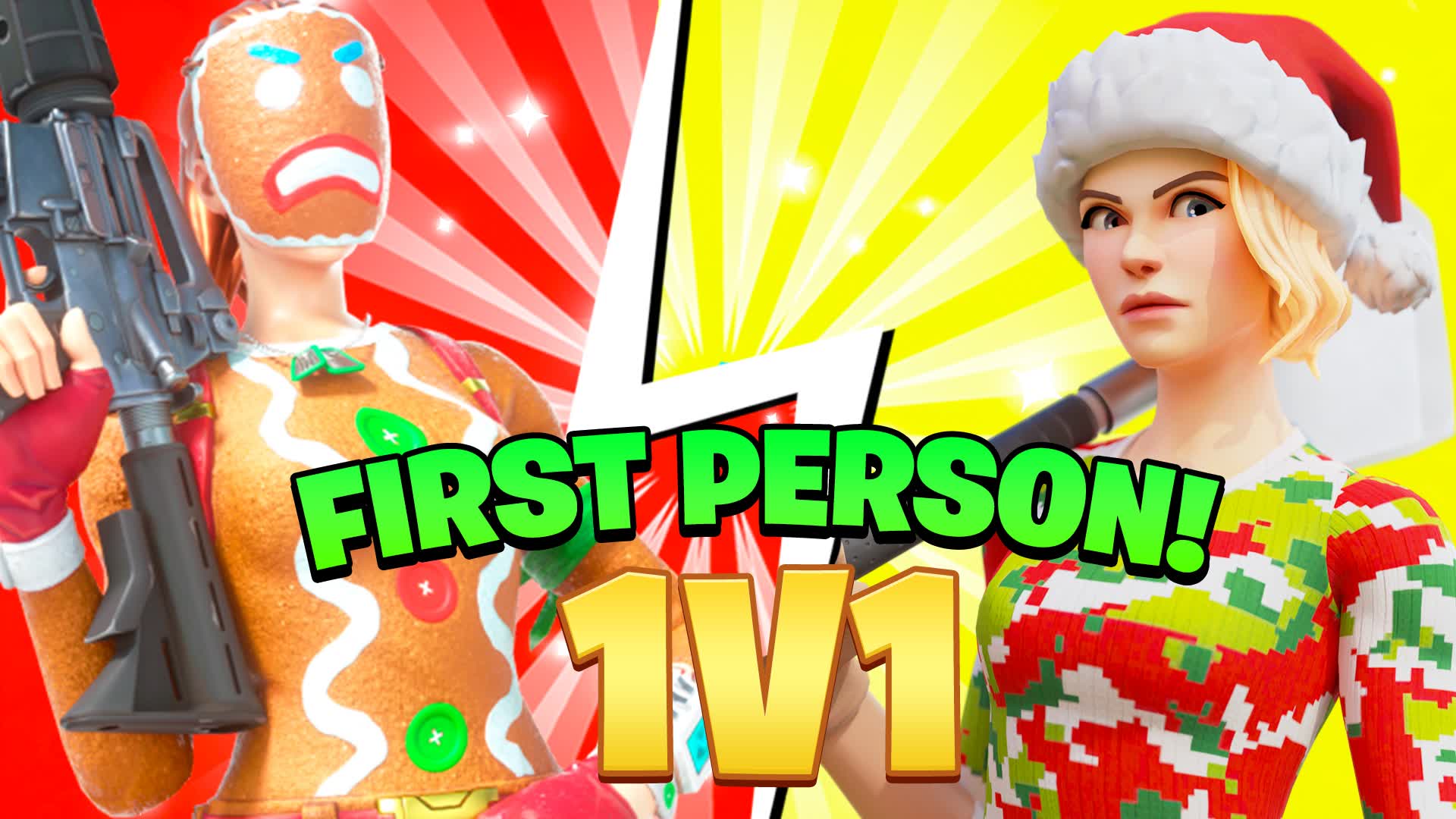 FIRST PERSON 1V1 😱! v1