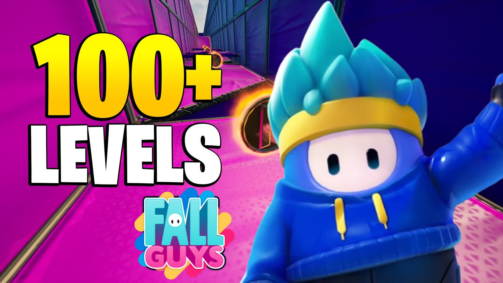 🌈FALL GUYS 100+ PARKOUR⭐