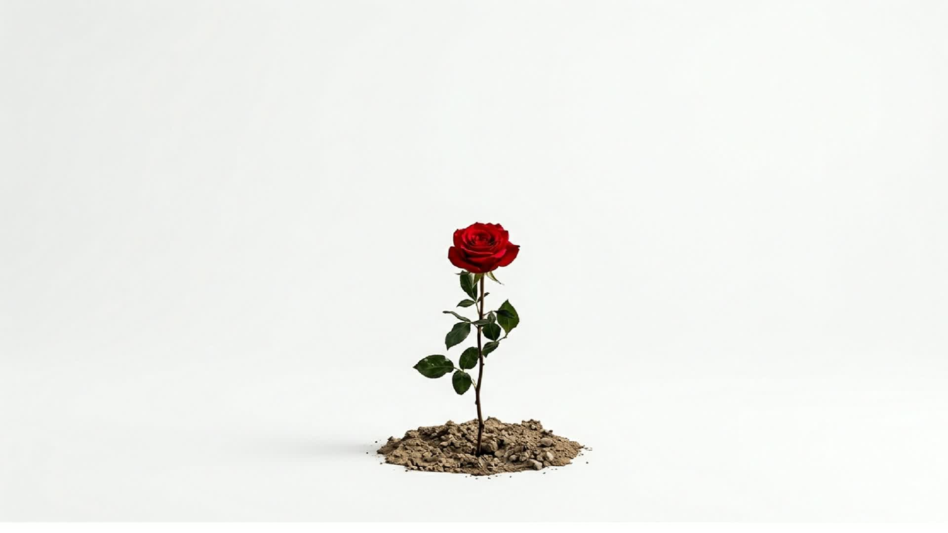 Uma flor no meio do nada