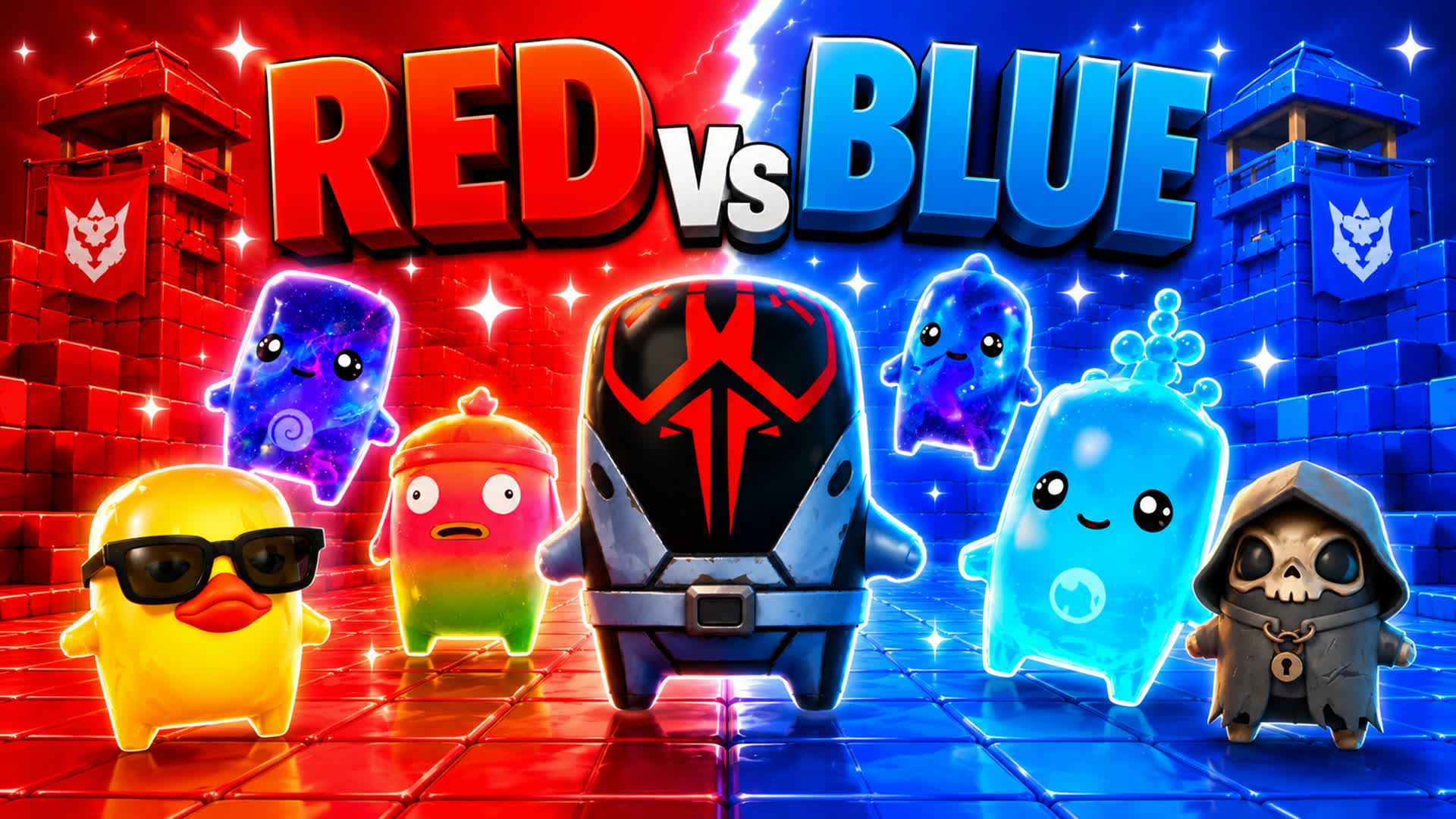 RED vs BLUE INFINITE FUN WAR 🏆
