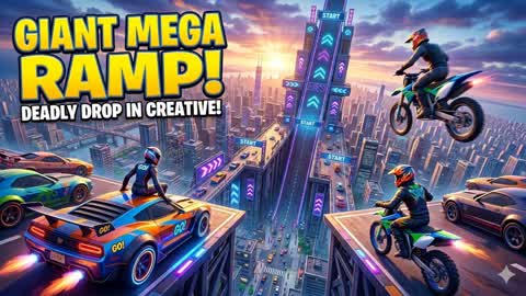 GIANT MEGA RAMP- DEADLY DROP