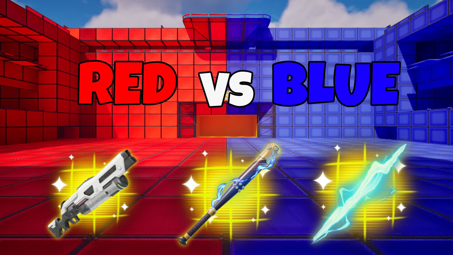 the red🔴 team against the blue🔵 team