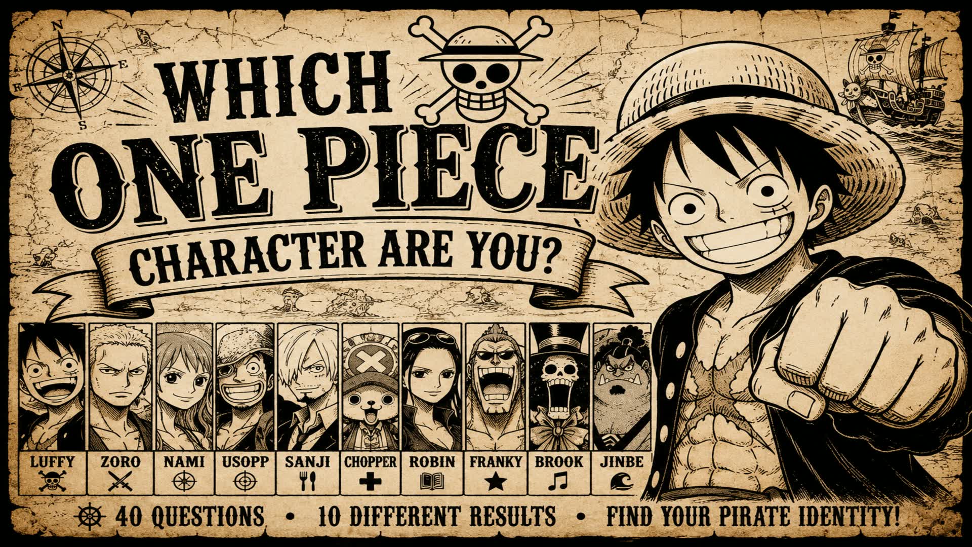 WHICH ONE PIECE CHARACTER ARE YOU?| QUIZ